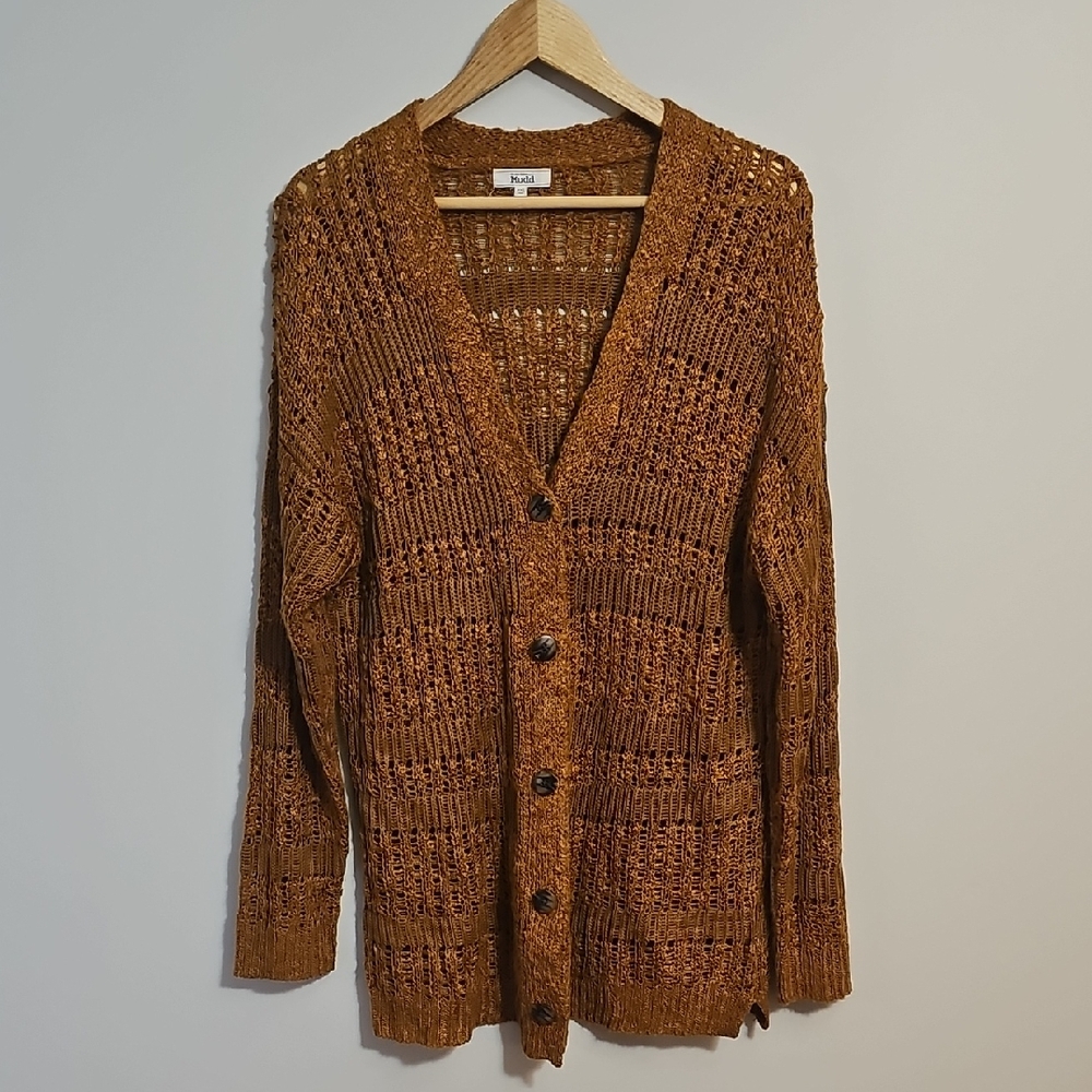 Mudd Bronze Knit Cardigan Size XXL